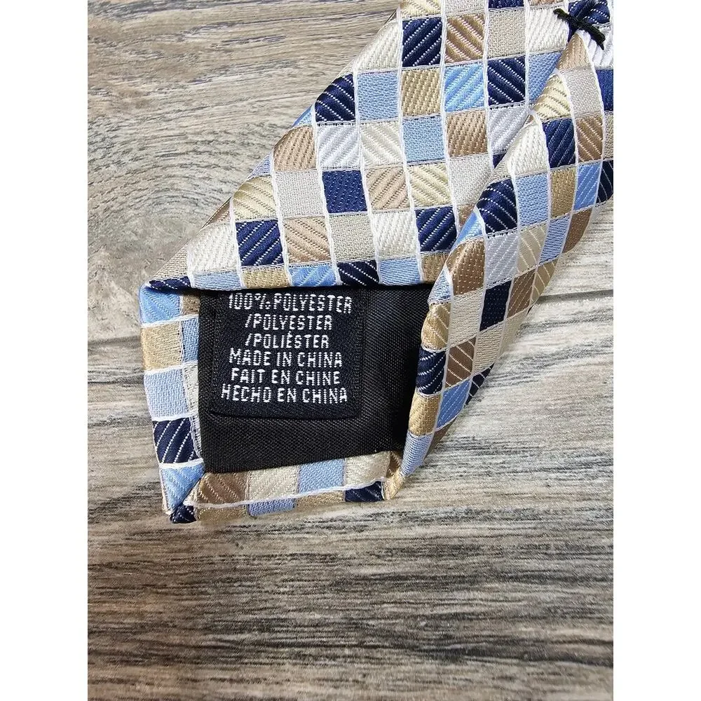 Perry Ellis Portfolio Men's 100% Polyester Tie Geometric Pattern